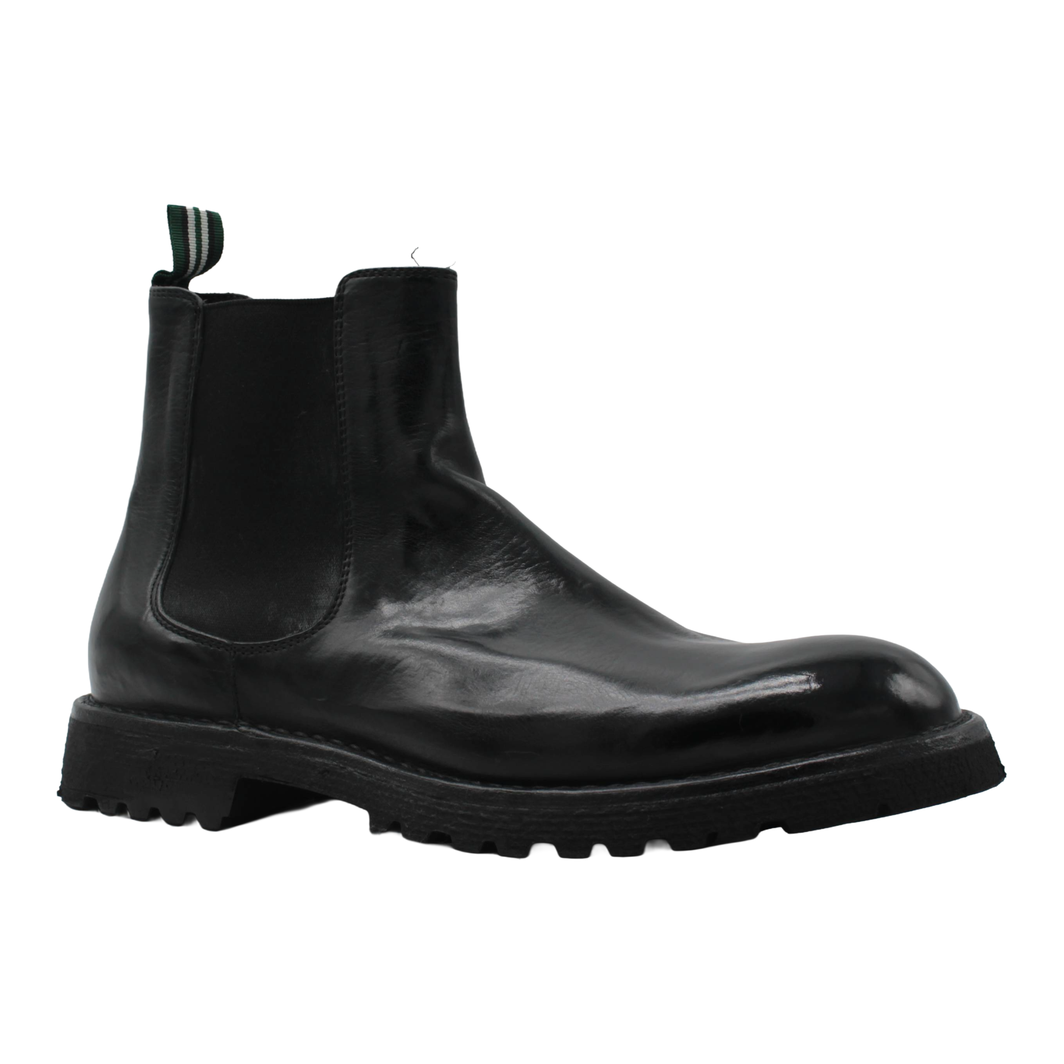 Green George Beatles in Pelle Martellata