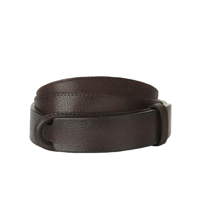 Cintura Nobuckle Chevrette in pelle