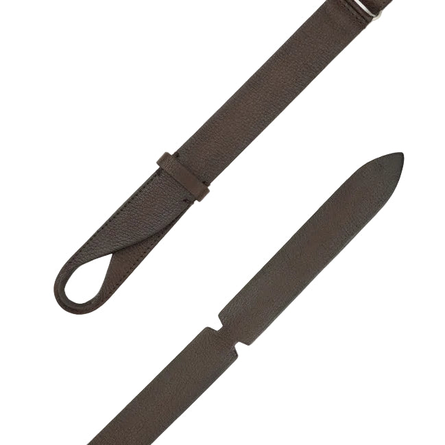 Cintura Nobuckle Chevrette in pelle