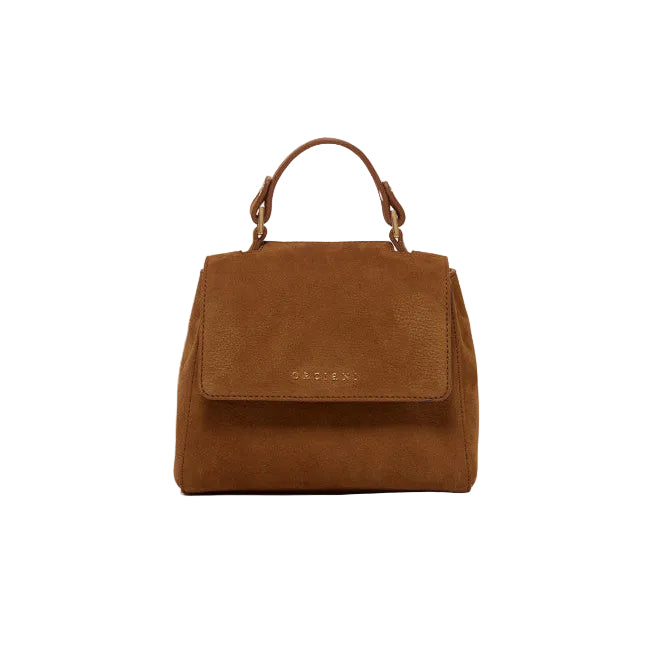 Borsa Sveva Nabucco Mini a mano in pelle nabuk con tracolla