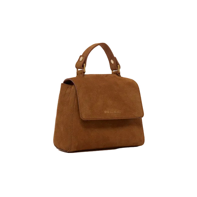Borsa Sveva Nabucco Mini a mano in pelle nabuk con tracolla