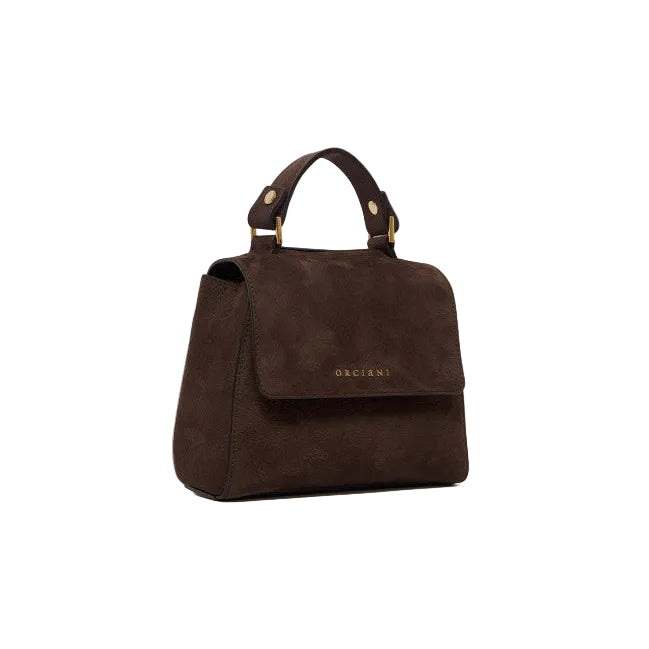 Borsa Sveva Nabucco Mini a mano in pelle nabuk con tracolla