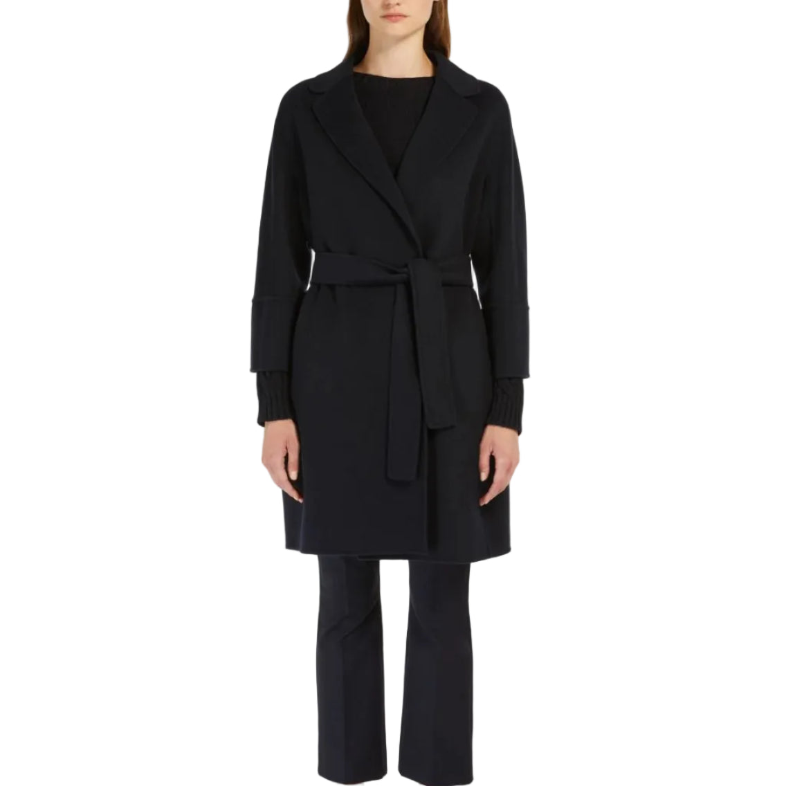Cappotto corto in lana double Arona