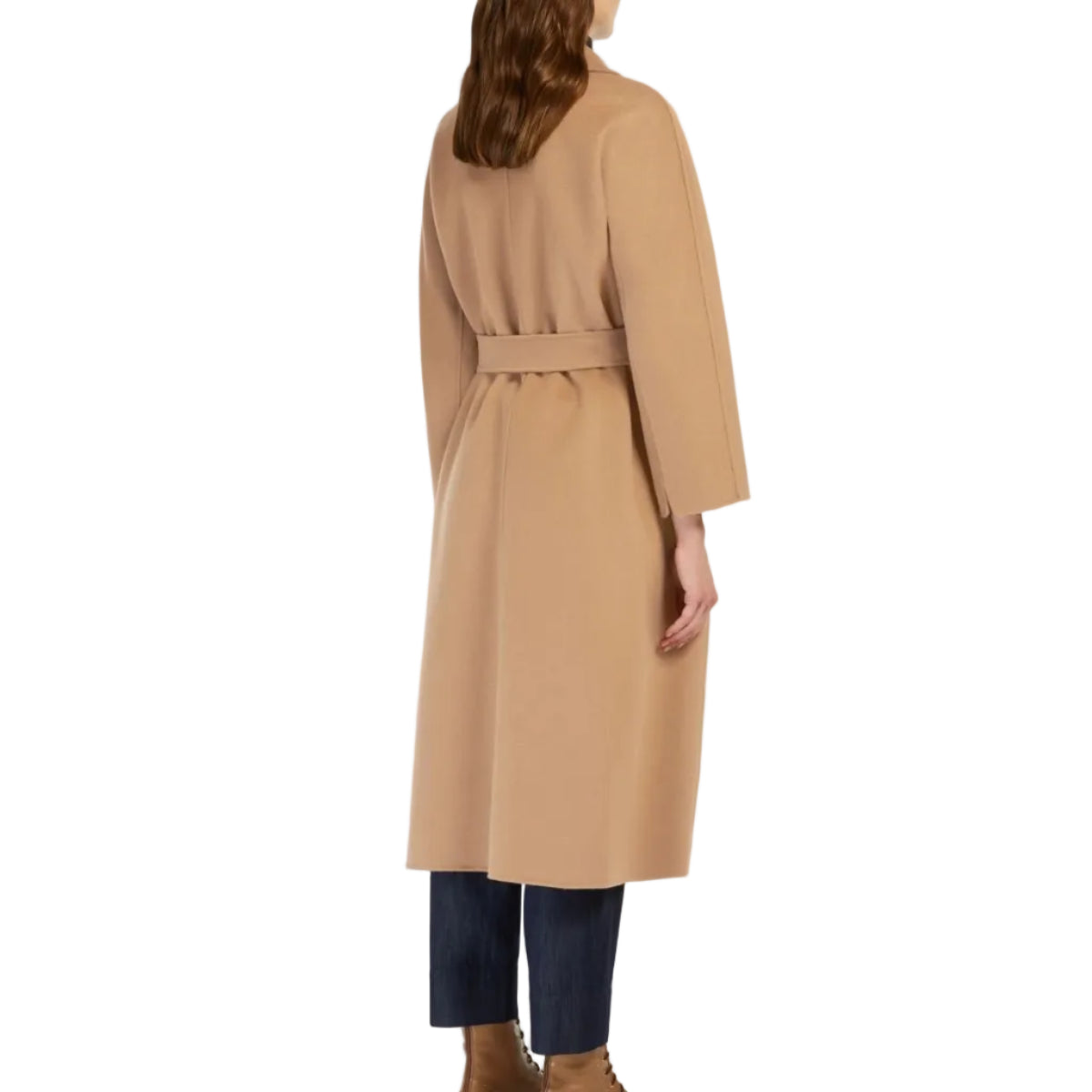Cappotto midi in drap di lana Esturia