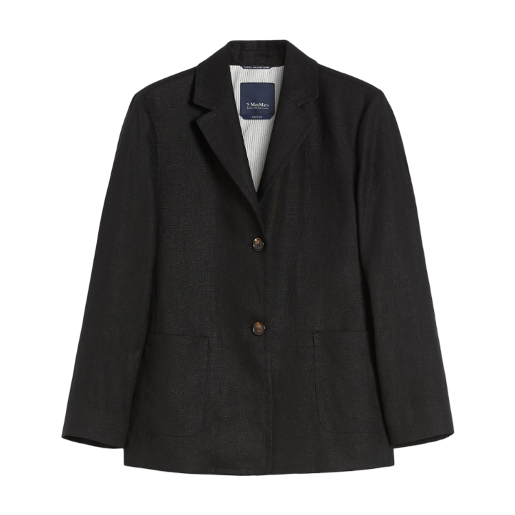 'S Max Mara Giacca in tela pesante di lino