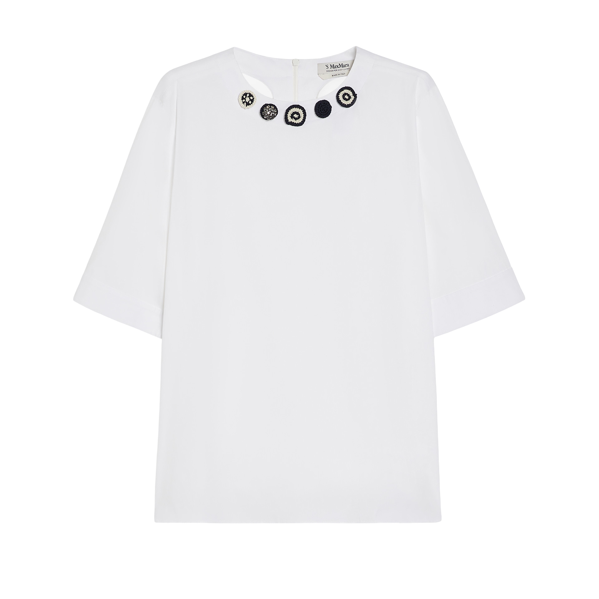 'S Max Mara Blusa in popeline di cotone