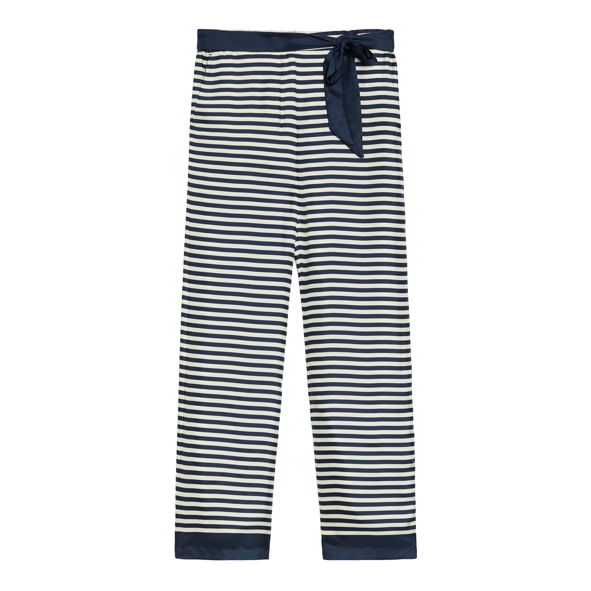 'S Max Mara Pantalone in seta stampata con cintura