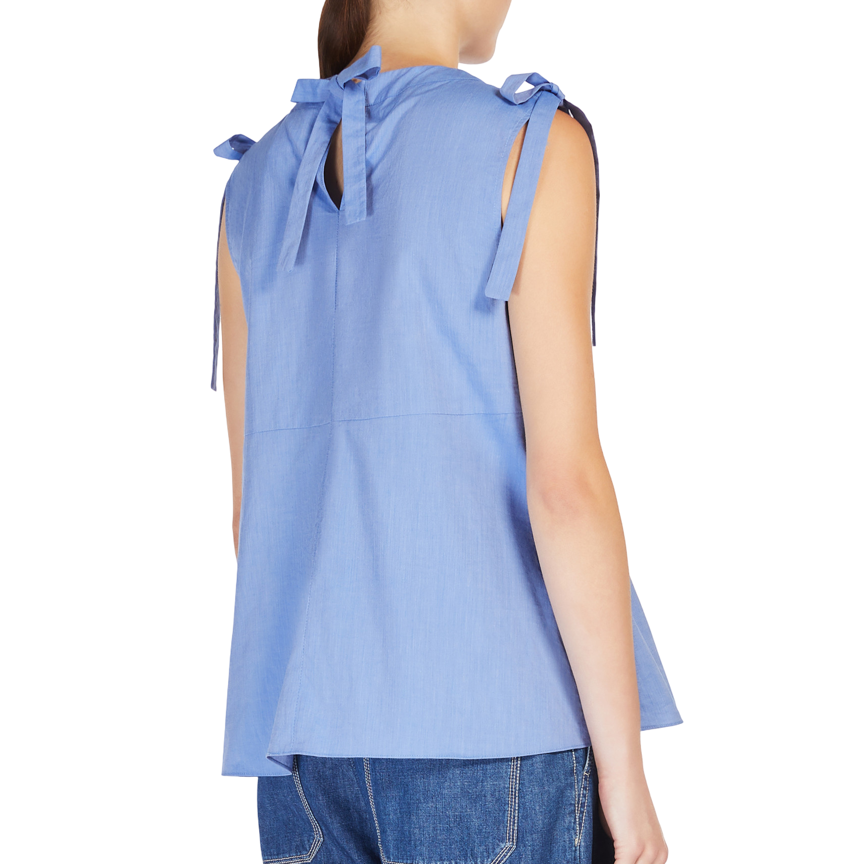 'S Max Mara Top svasato in tela di cotone