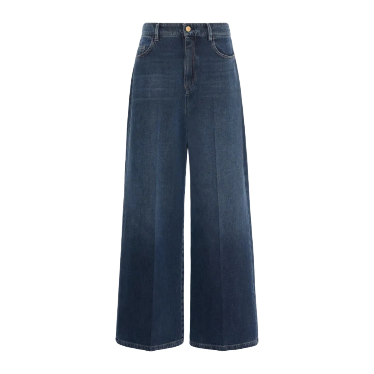 Jeans ampio in denim di cotone Elia