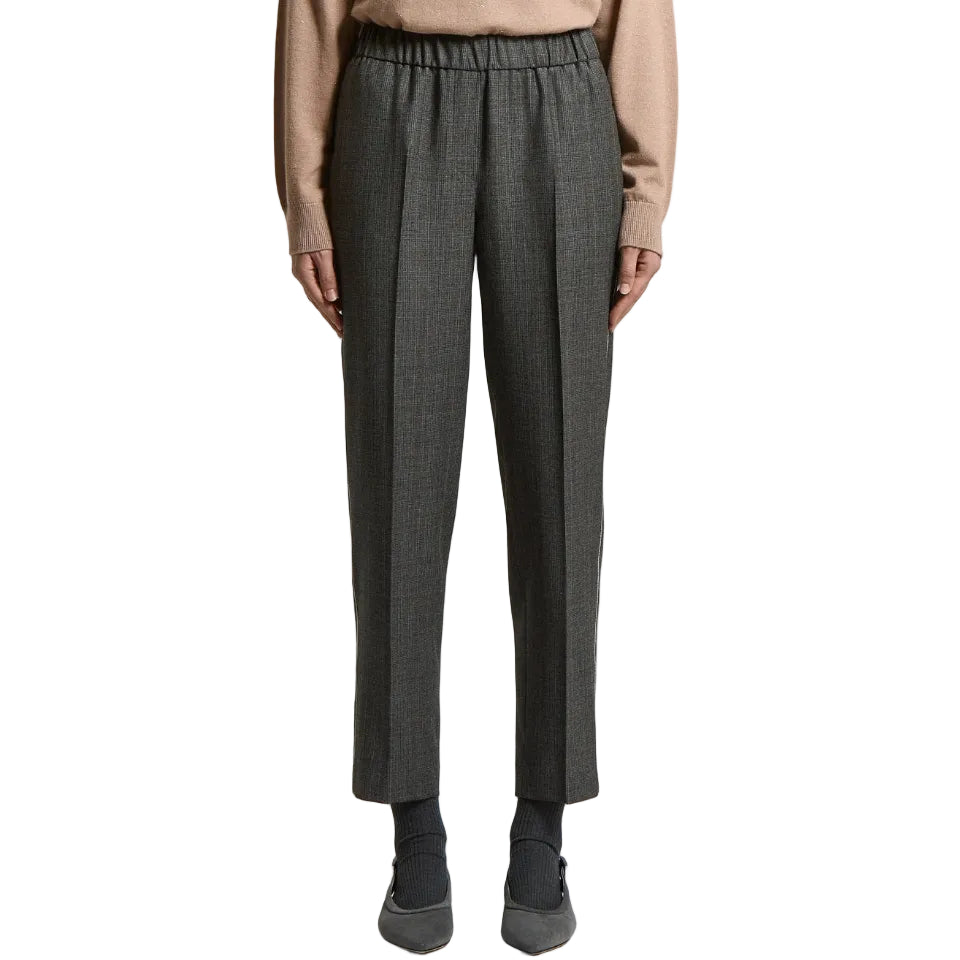 Pantalone a sigaretta in pura lana