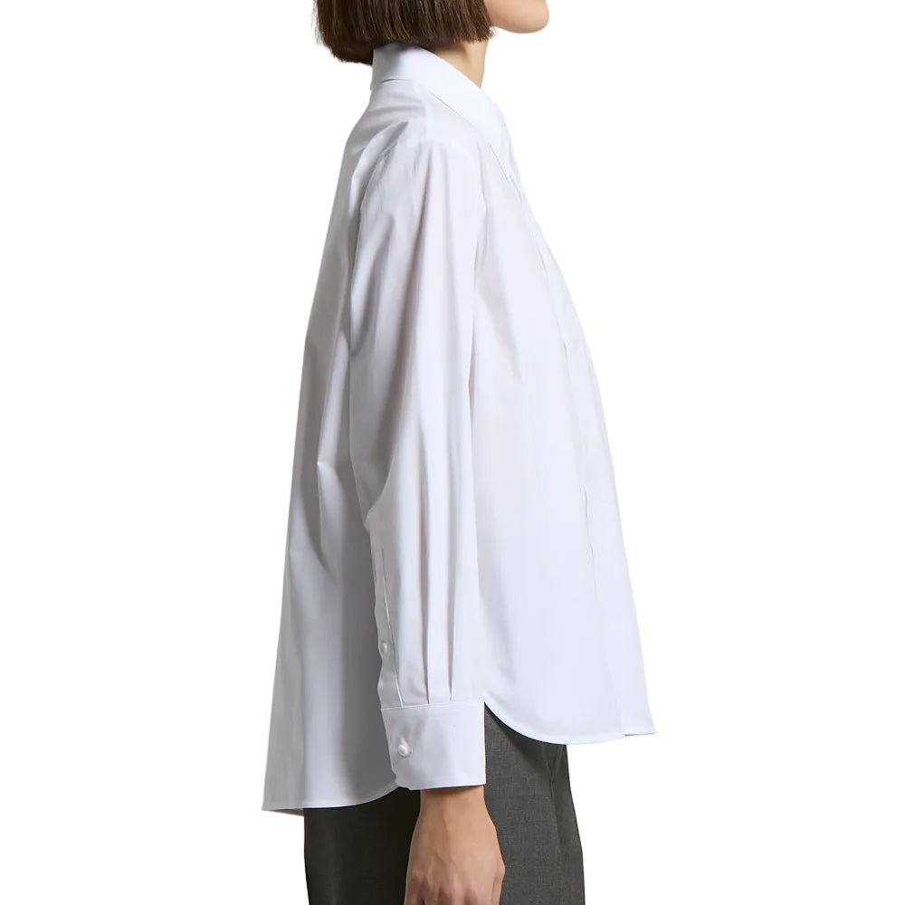 Camicia donna Popeline unito di cotone stretch
