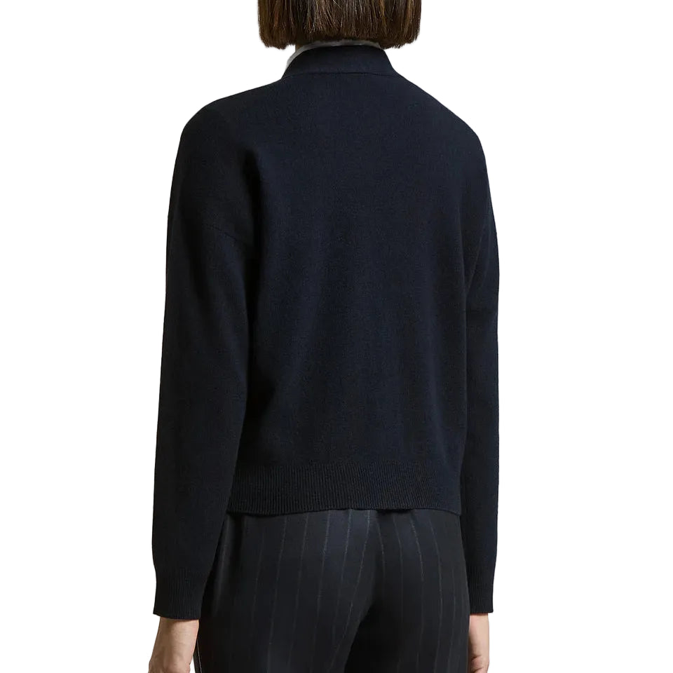 Cardigan in lana,seta e cashmere