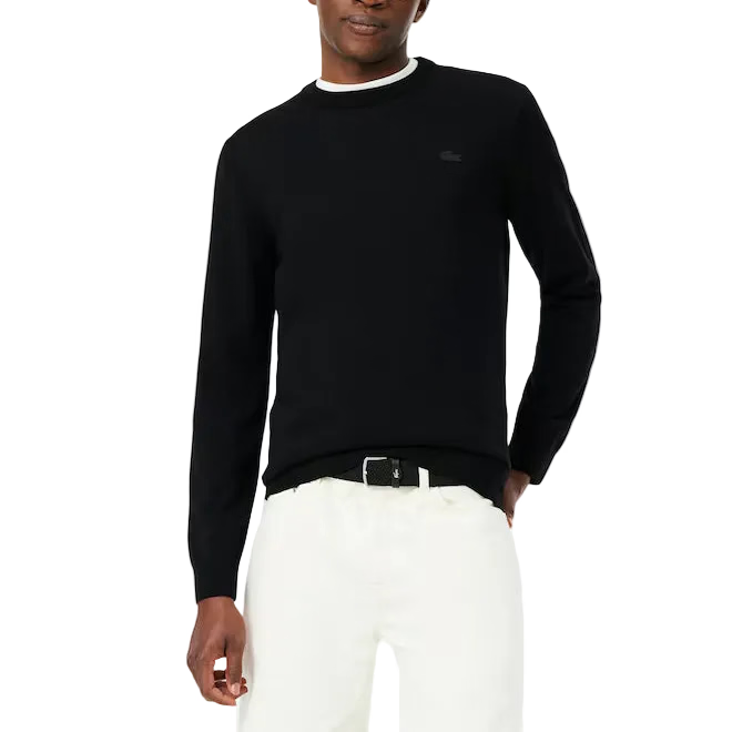Maglione girocollo in lana merino