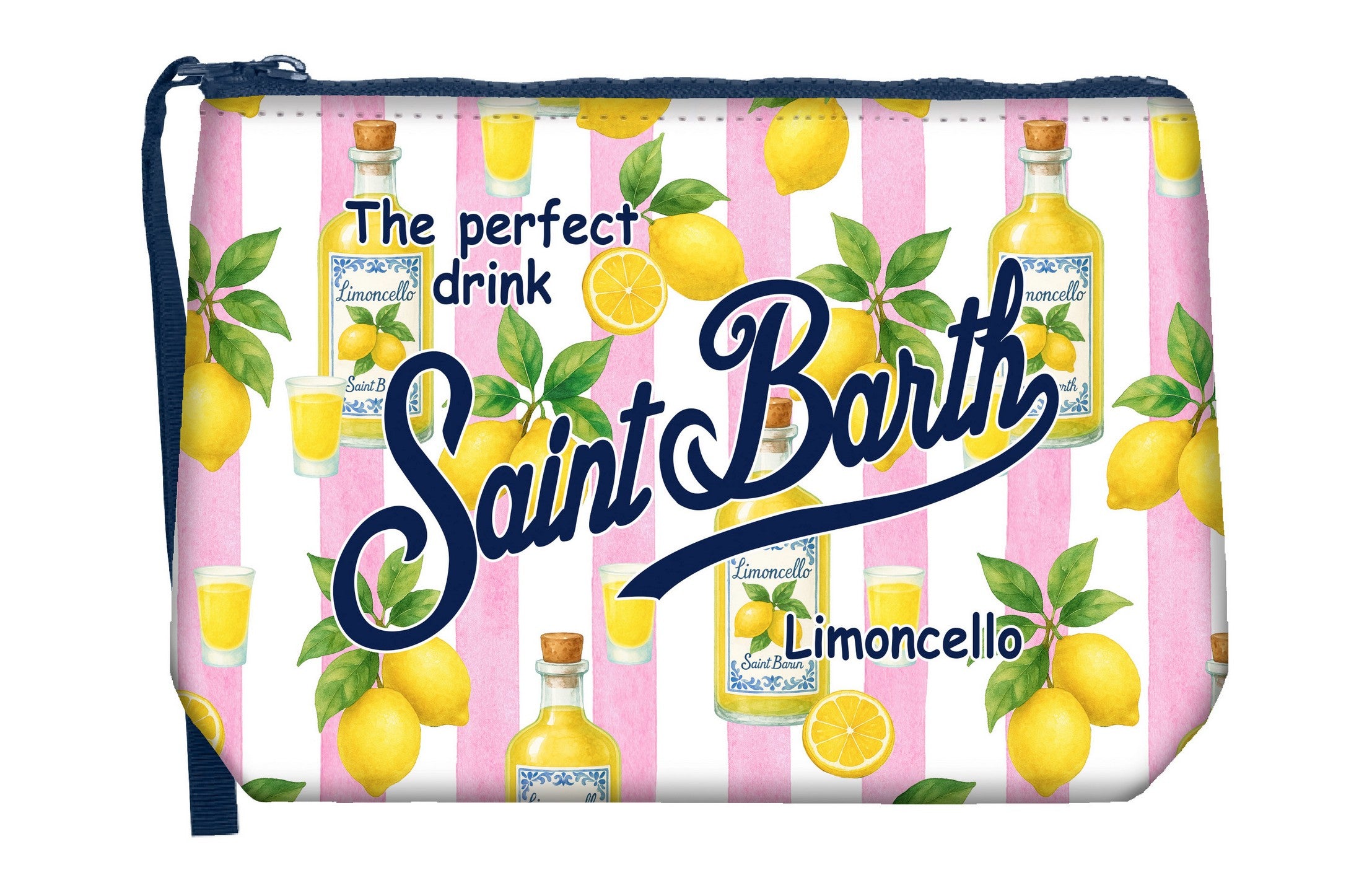 Pochette Aline Limoncello stripes