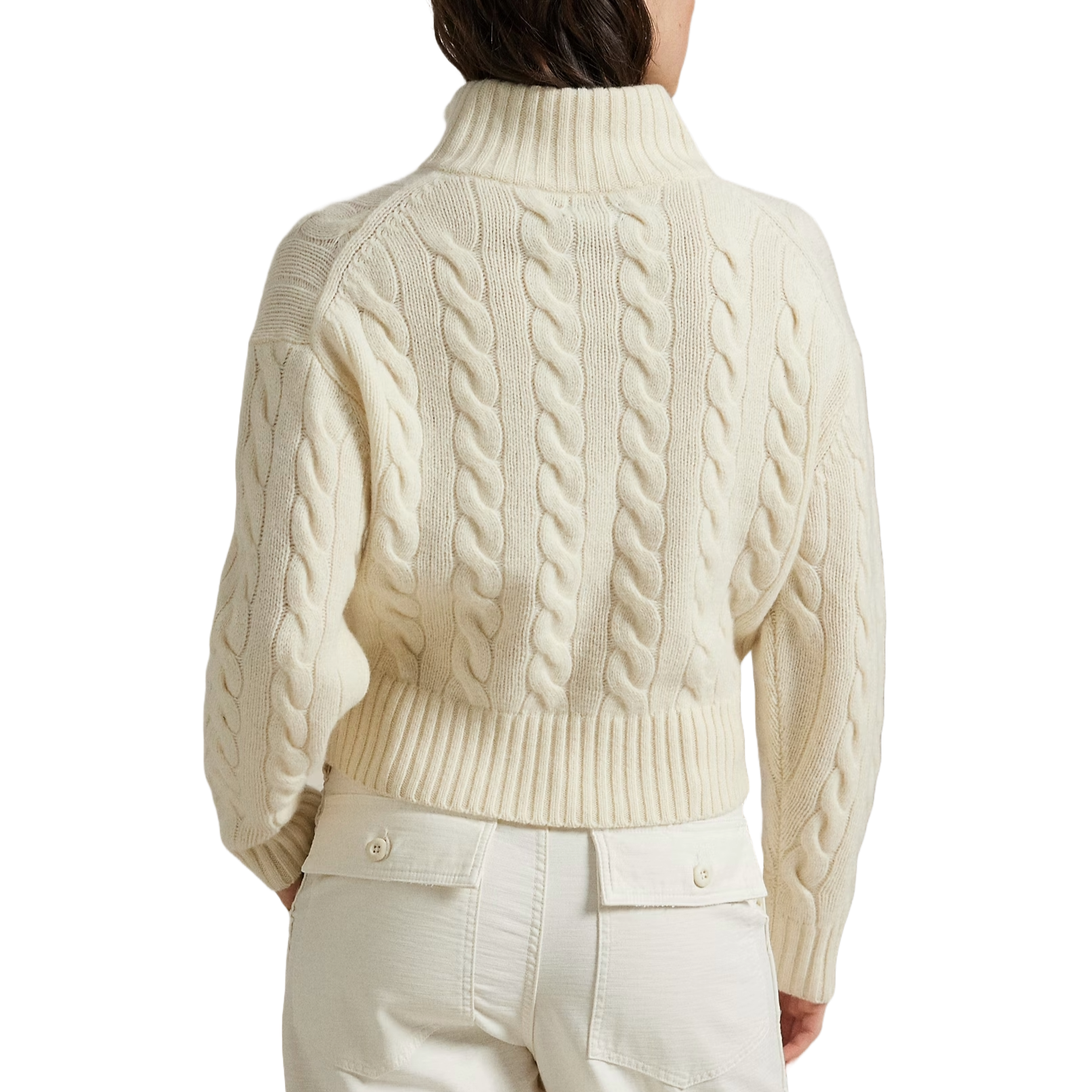 Polo Ralph Lauren Maglia in Lana e Cashmere a Trecce