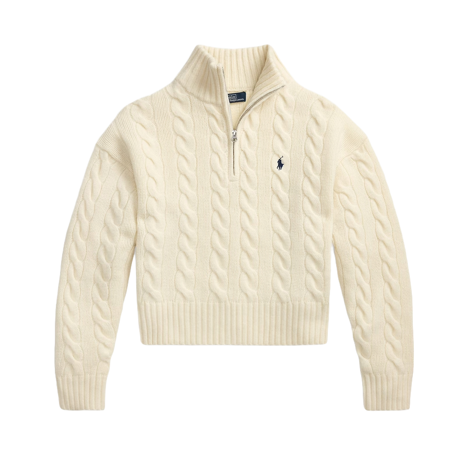 Polo Ralph Lauren Maglia in Lana e Cashmere a Trecce