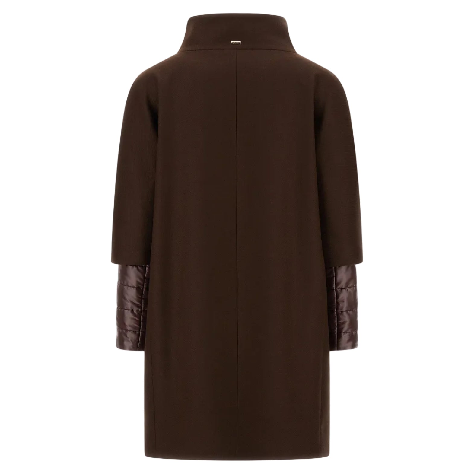 CAPPOTTO A UOVO IN ECO WOOL E ULTRALIGHT