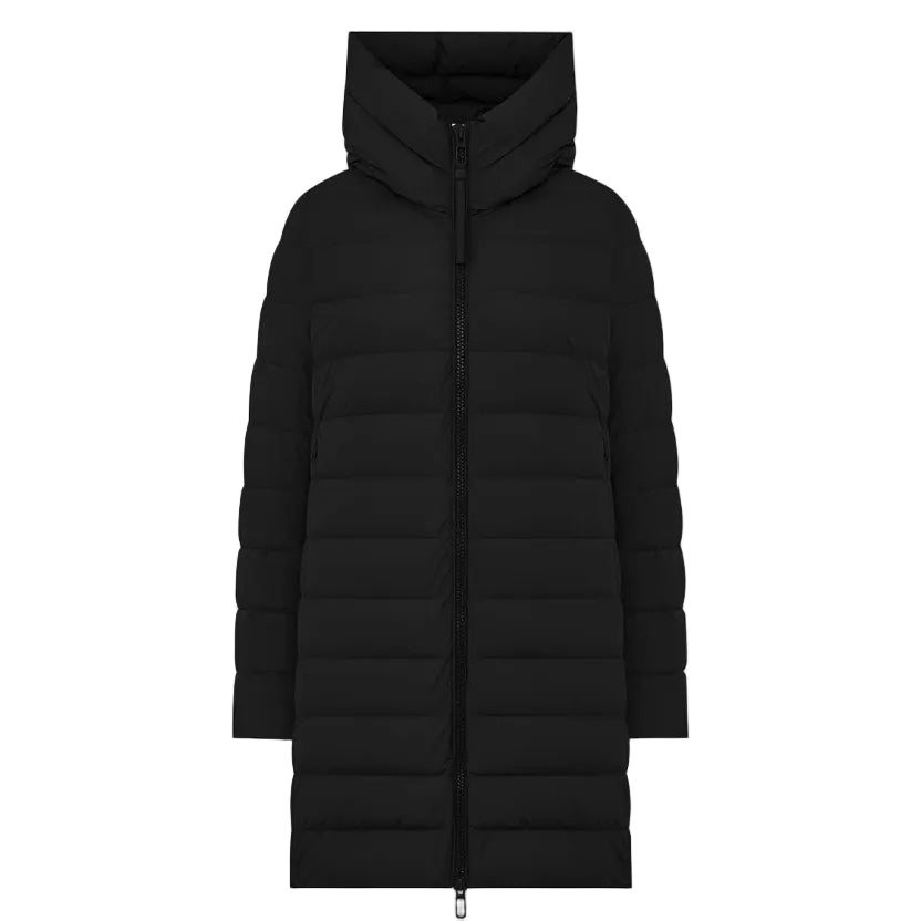 PIUMINO IN TESSUTO TECNICO BI-STRETCH CON AMPIO CAPPUCCIO