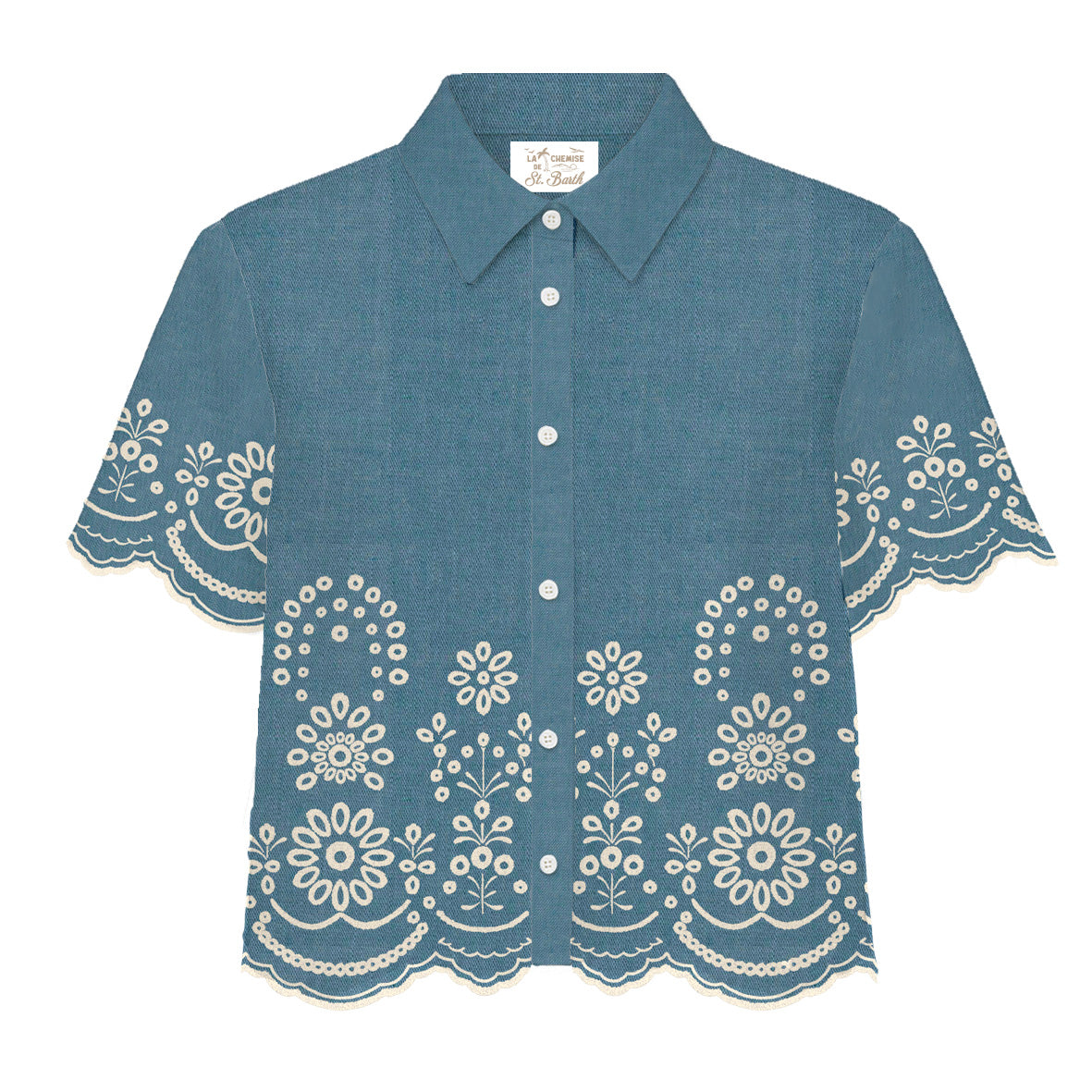 Blusa in chambray Clementine