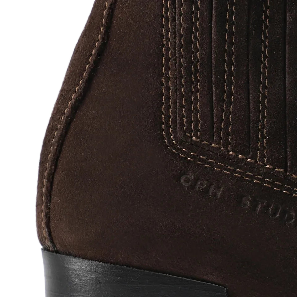 Stivaletto in Suede con Tacco