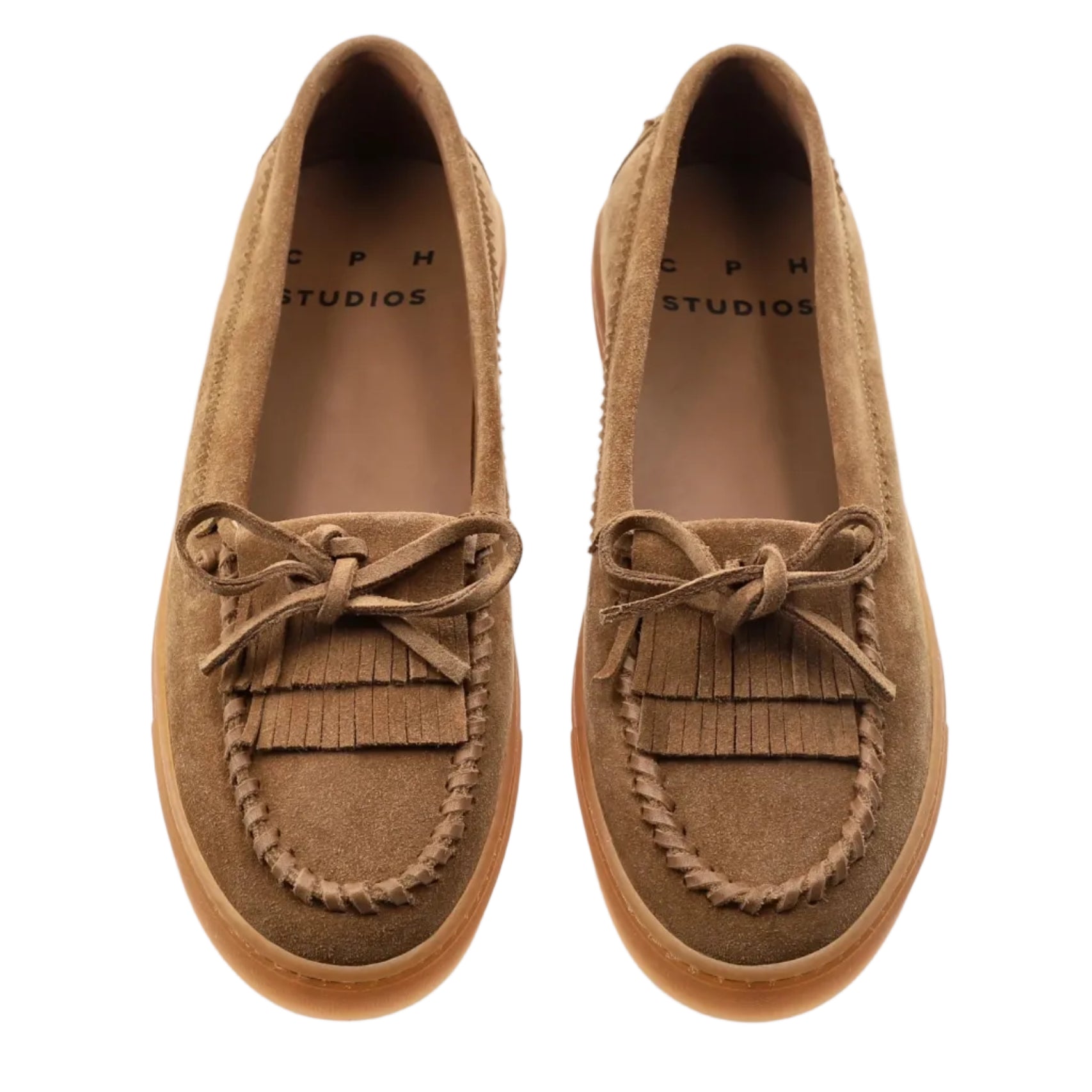 Mocassino con Nappine in Suede