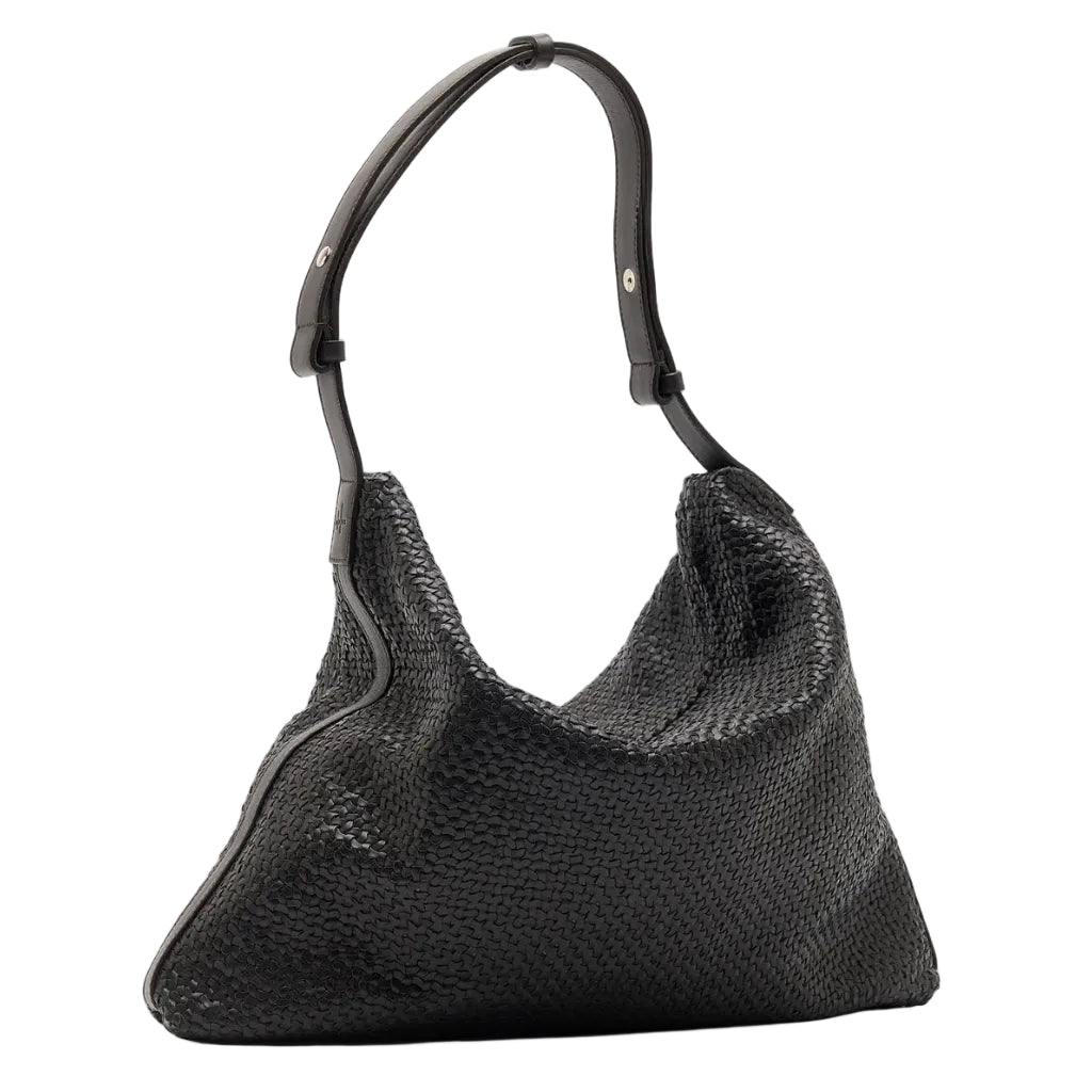 Borsa Dudu' in Pelle Intrecciata