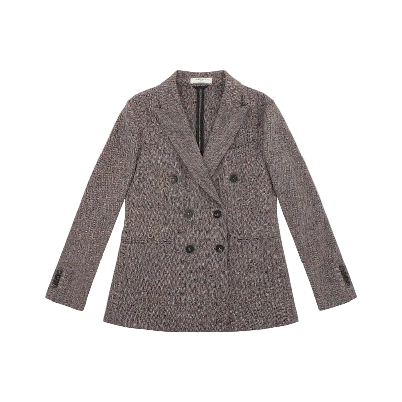 Doppiopetto luxury herringbone tweed