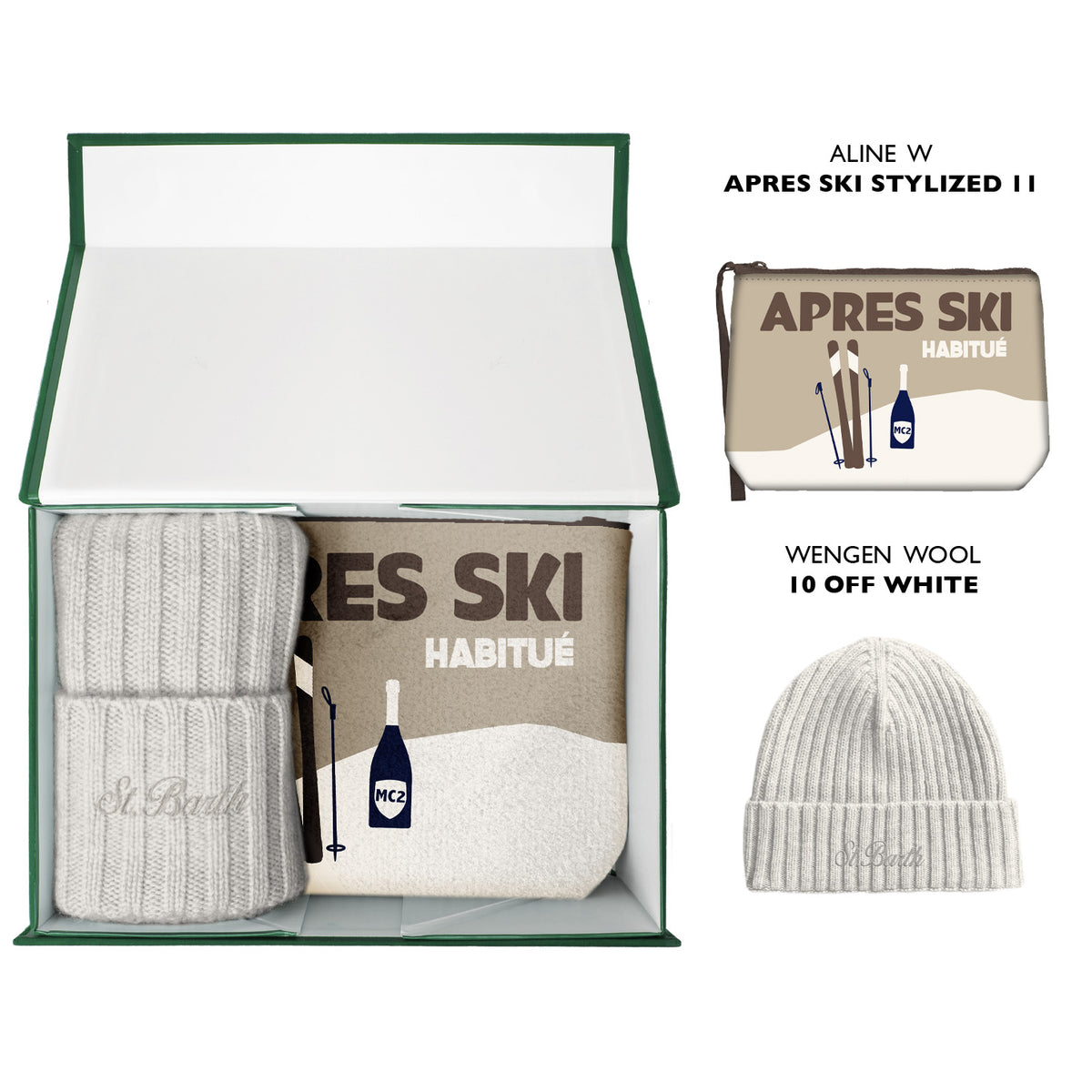 Set Pochette e Berretto Abbinato