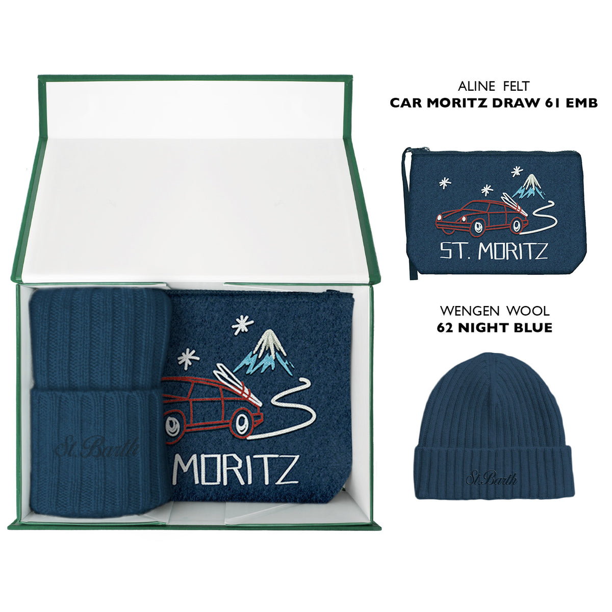 Set Pochette e Berretto Abbinato