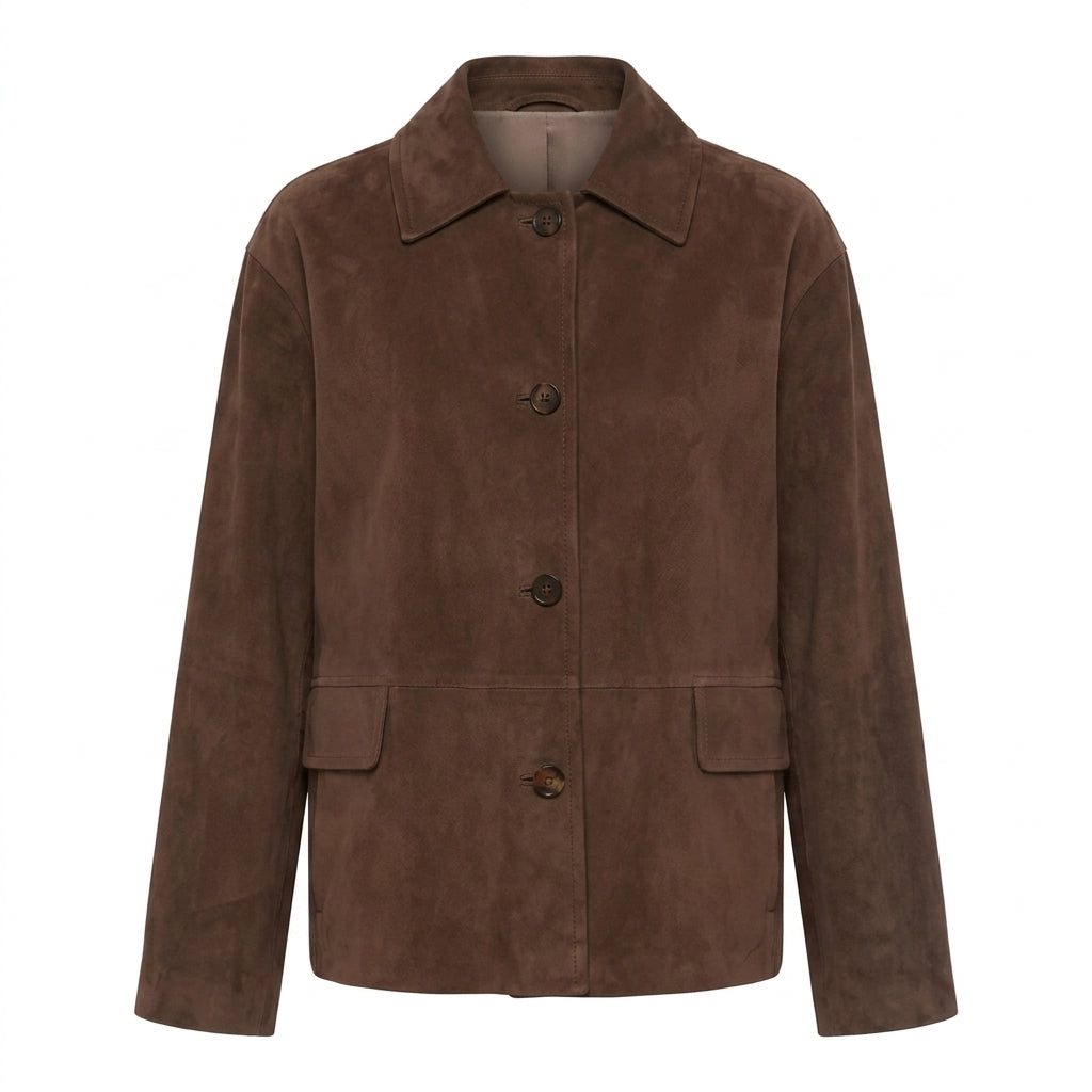 Giacca Monopetto in Suede Charme