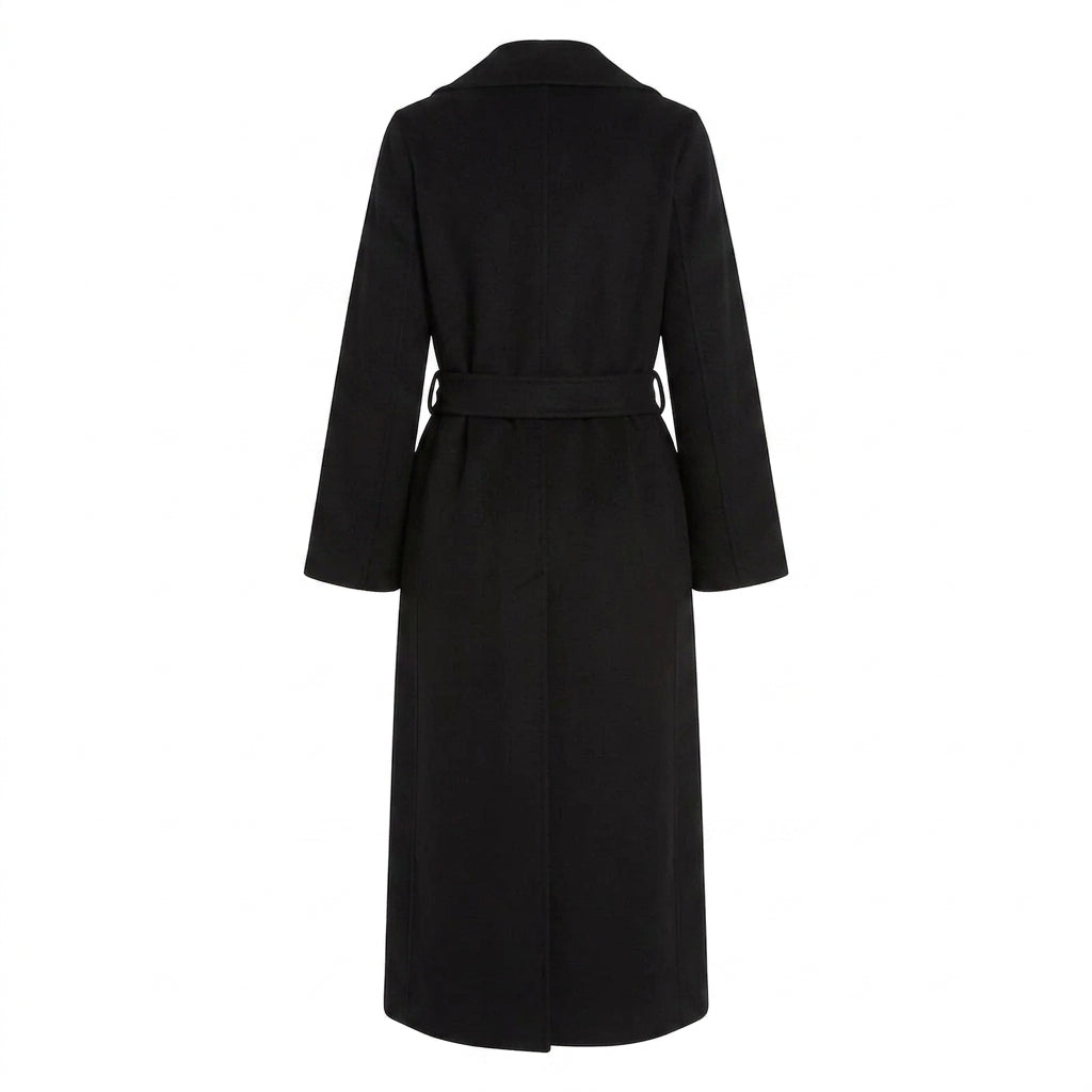Cappotto a vestaglia in drap di lana Poldo