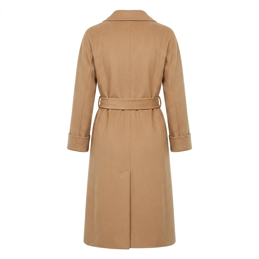 Cappotto midi in drap di lana Esturia