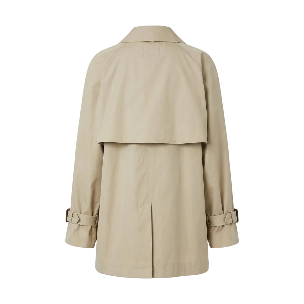 Trench Corto in Twill Antigoccia Calle