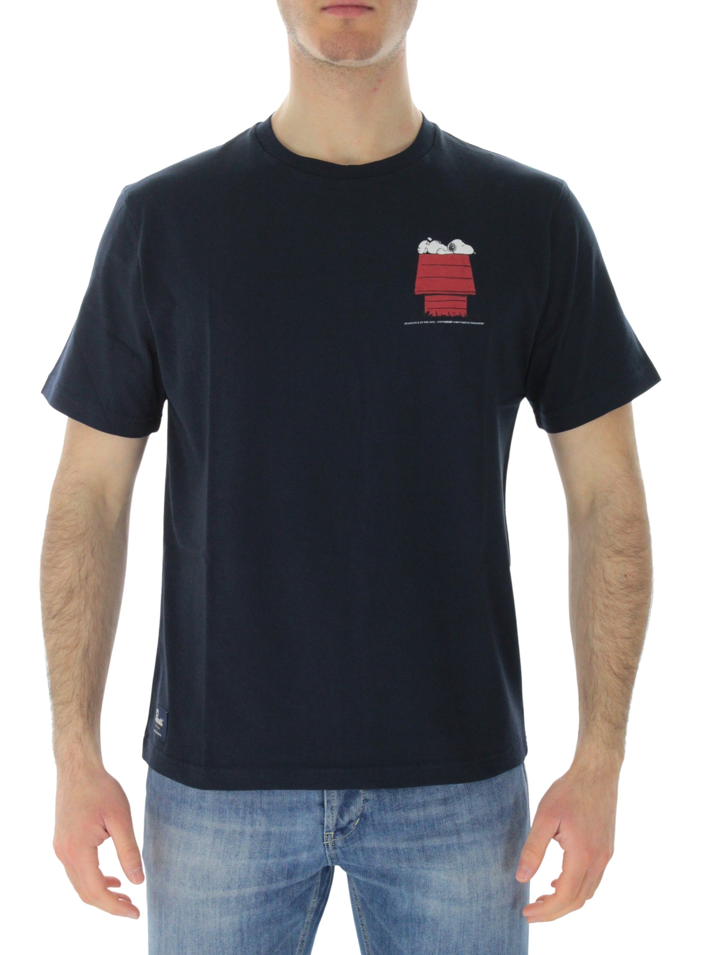 Snoopy Sleepy Small 230011 blue t-shirt