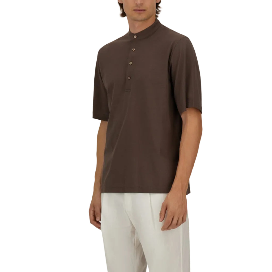 Polo Uomo in Jersey Crepe