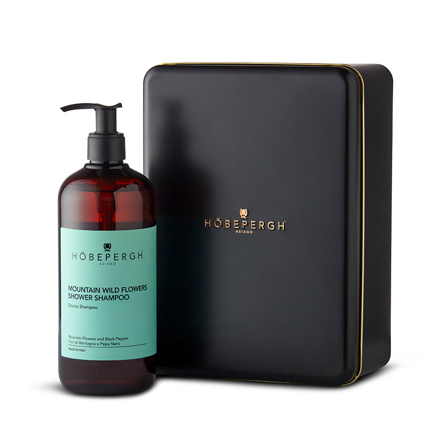 HöbePergh x Mario Gualano Kit Doccia Shampoo Mountin Flowers