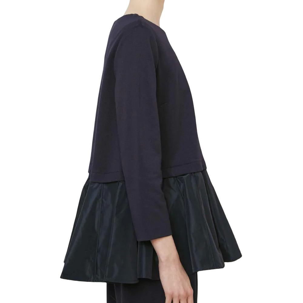 Meimeij Blusa a Manica Lunga con Fondo Arricciato