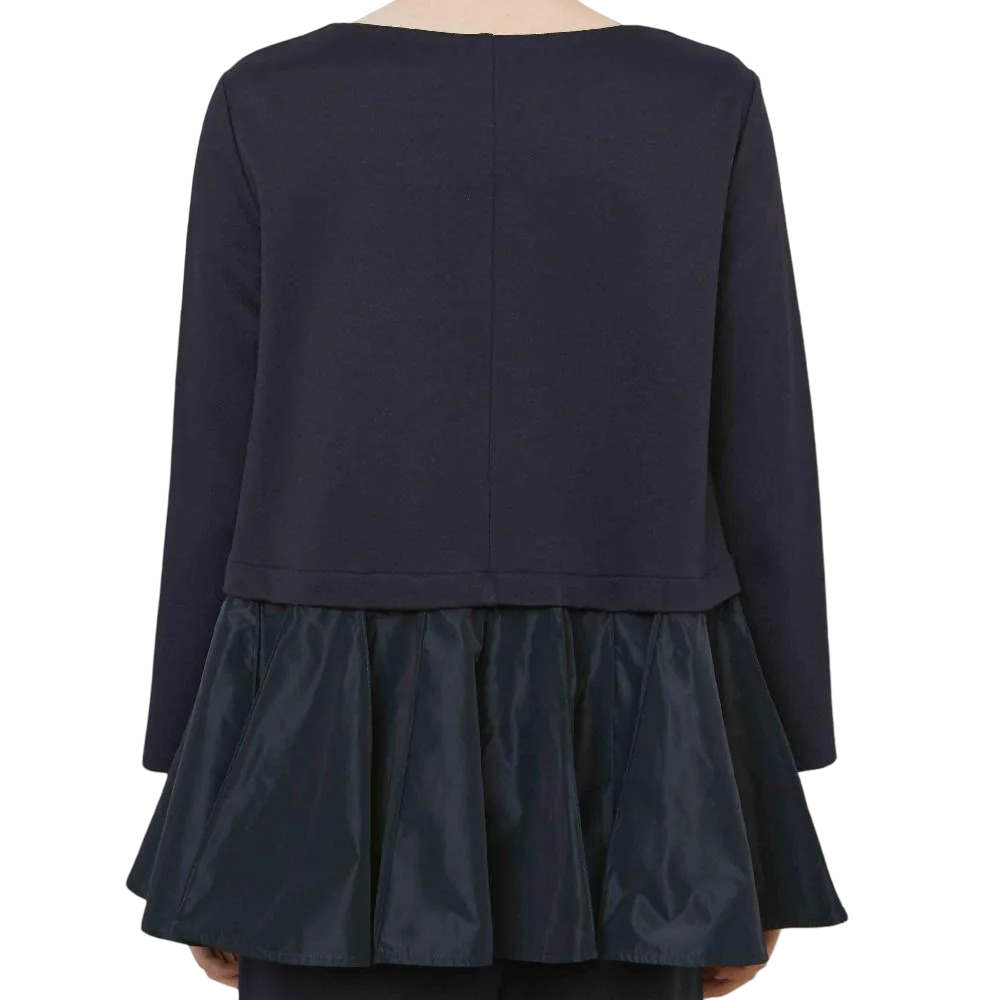 Meimeij Blusa a Manica Lunga con Fondo Arricciato