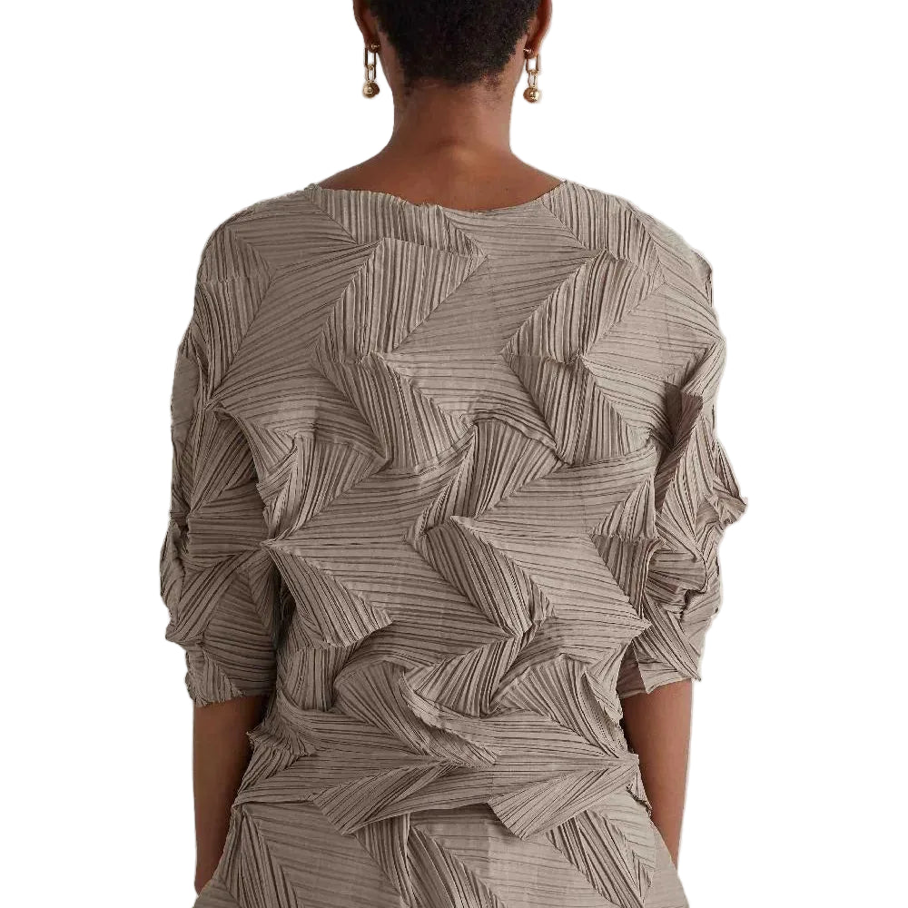 Blusa Plissettata a Fisarmonica