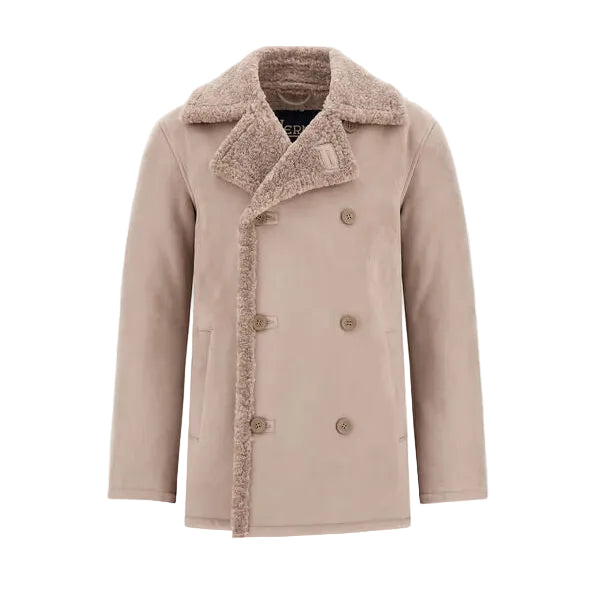 PEACOAT IN SIMIL SHEARLING