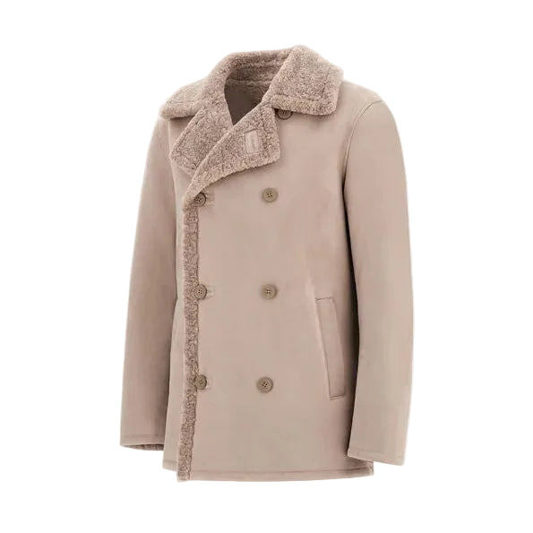PEACOAT IN SIMIL SHEARLING