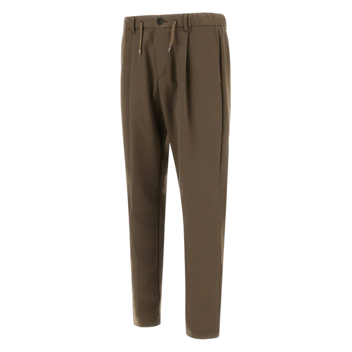 PANTALONI IN TESSUTO STRETCH EFFETTO COTONE