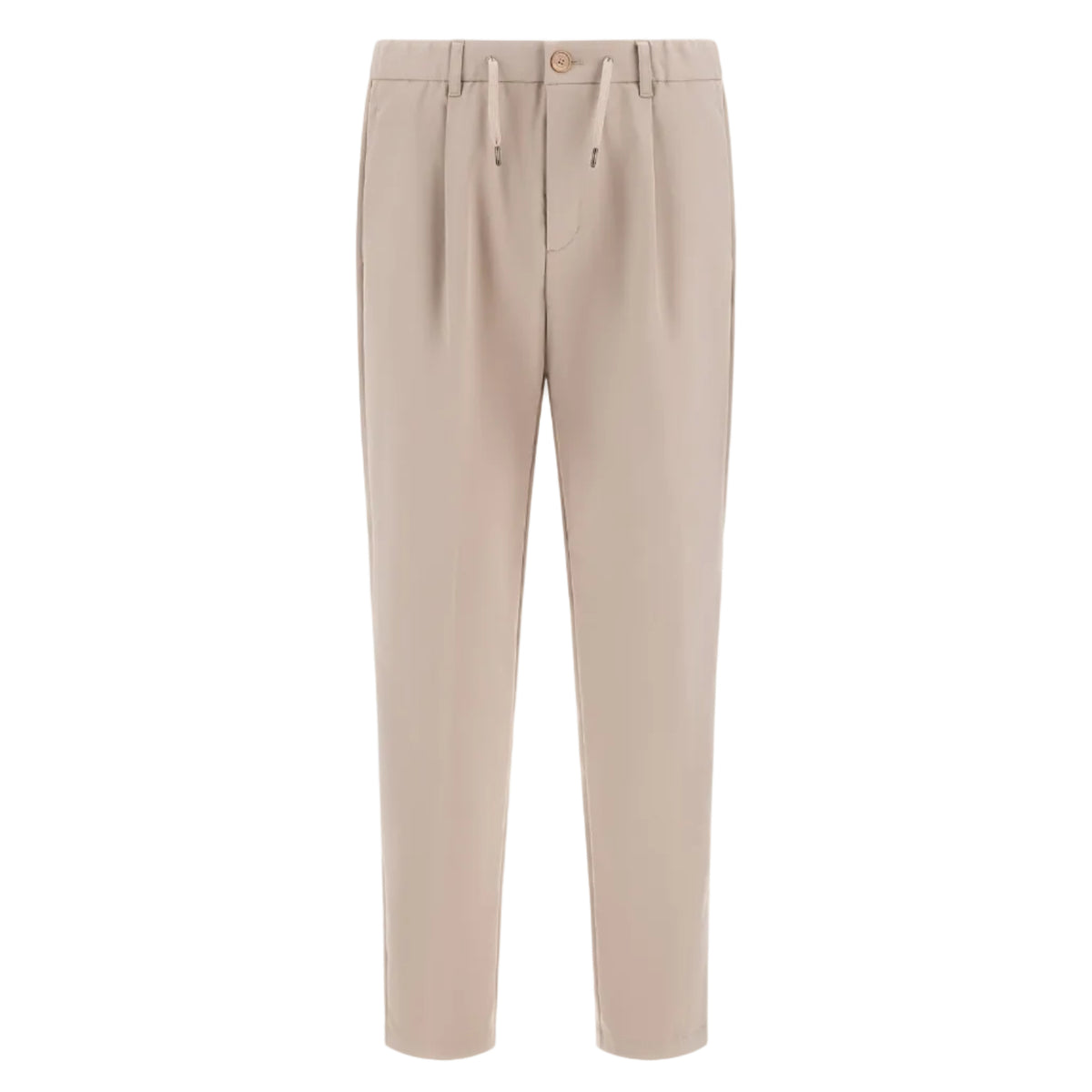 PANTALONI IN TESSUTO STRETCH EFFETTO COTONE