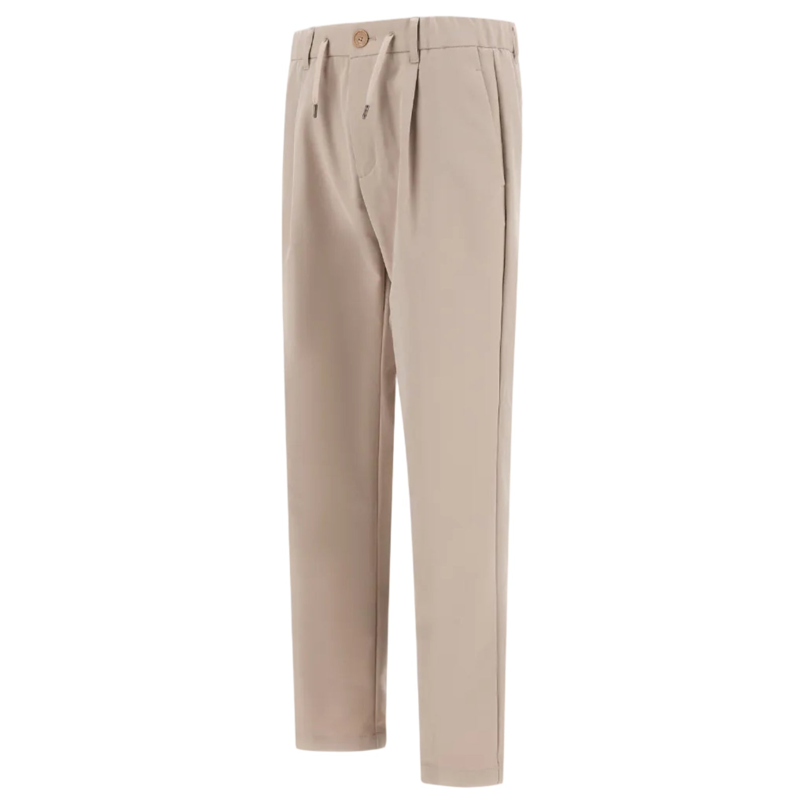 PANTALONI IN TESSUTO STRETCH EFFETTO COTONE