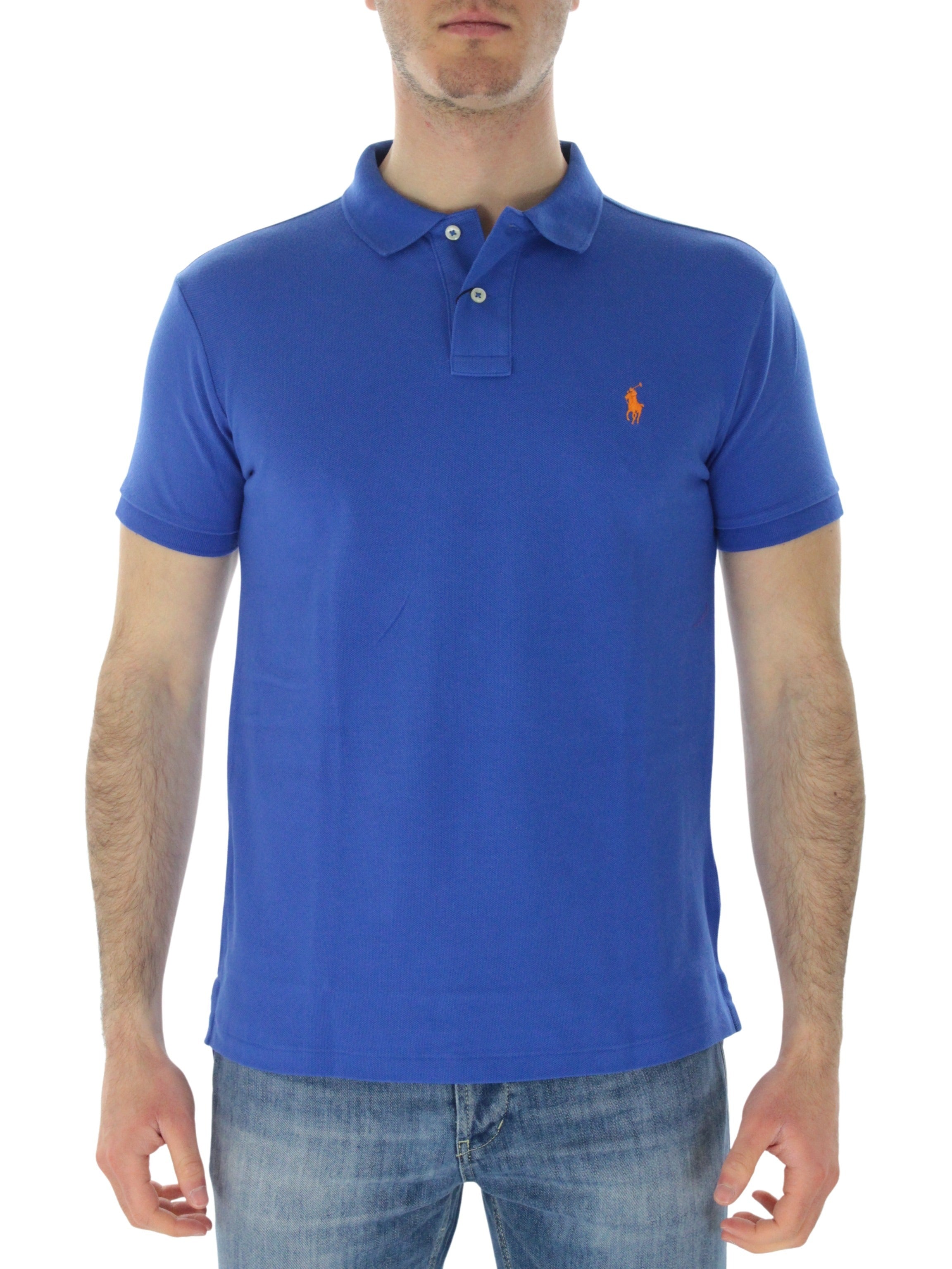 Slim Fit Polo 710795080014 Blue