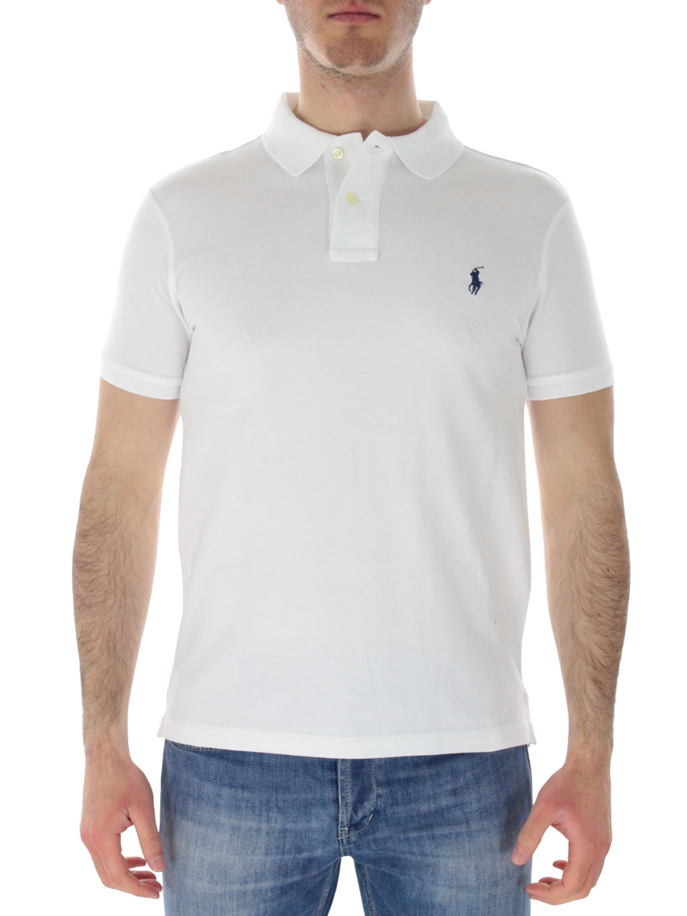 POLO RALPH LAUREN POLO SLIM FIT 710548797001 BIANCO