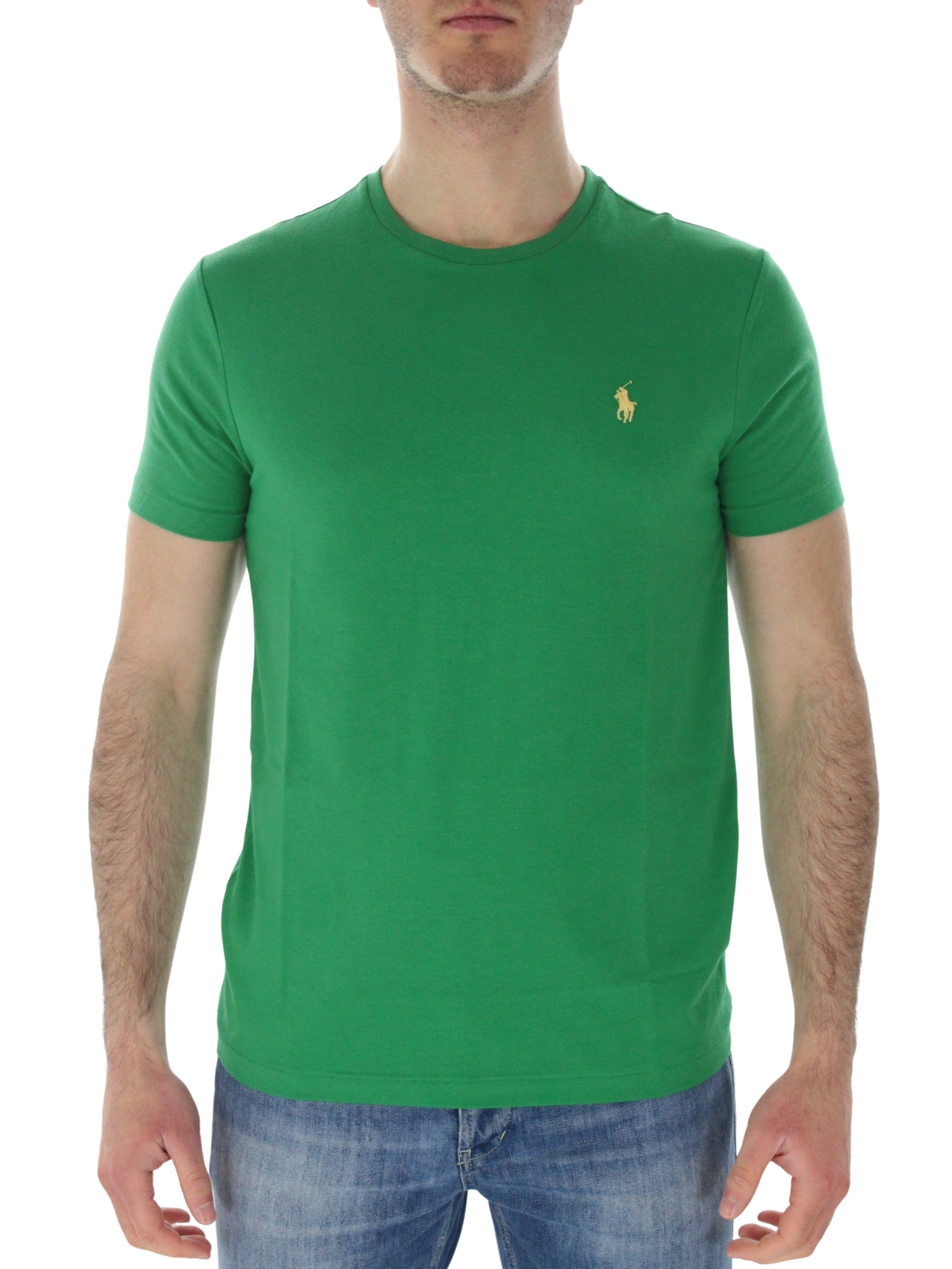 POLO RALPH LAUREN T-SHIRT CUSTOM SLIM FIT 7106714383 BANDIERA