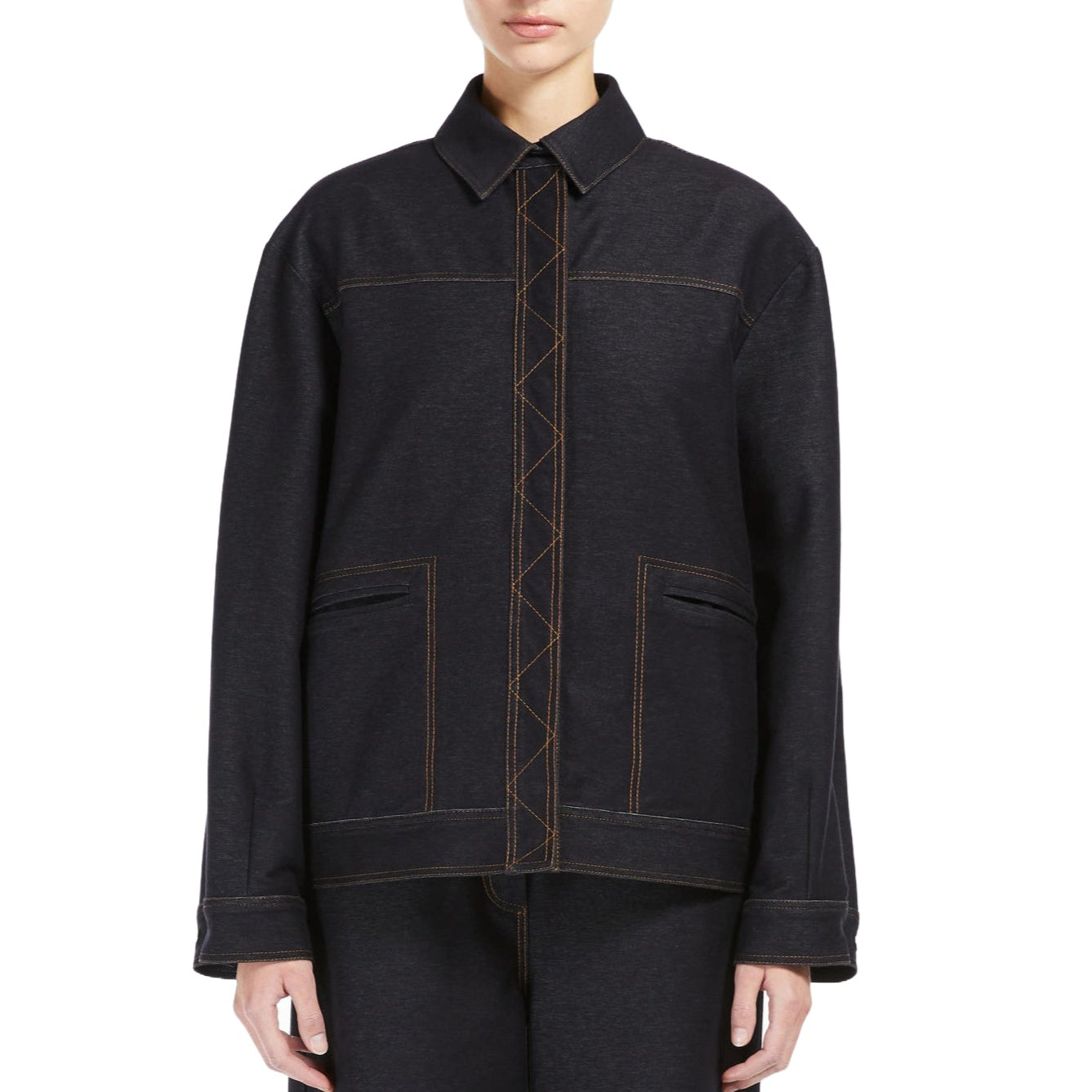 Max Mara Leisure Giacca Effetto Denim Lepre