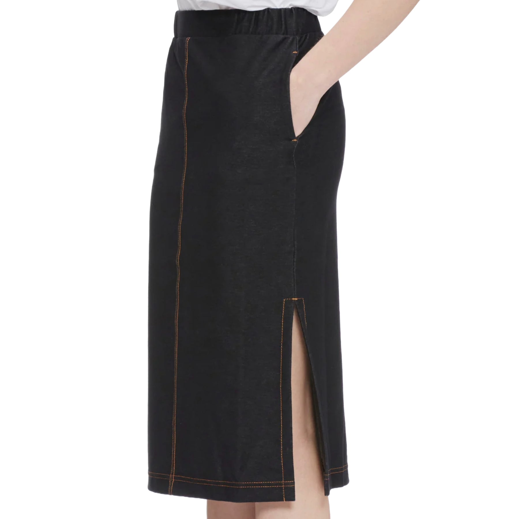 Max Mara Leisure Gonna Effetto Denim Otto