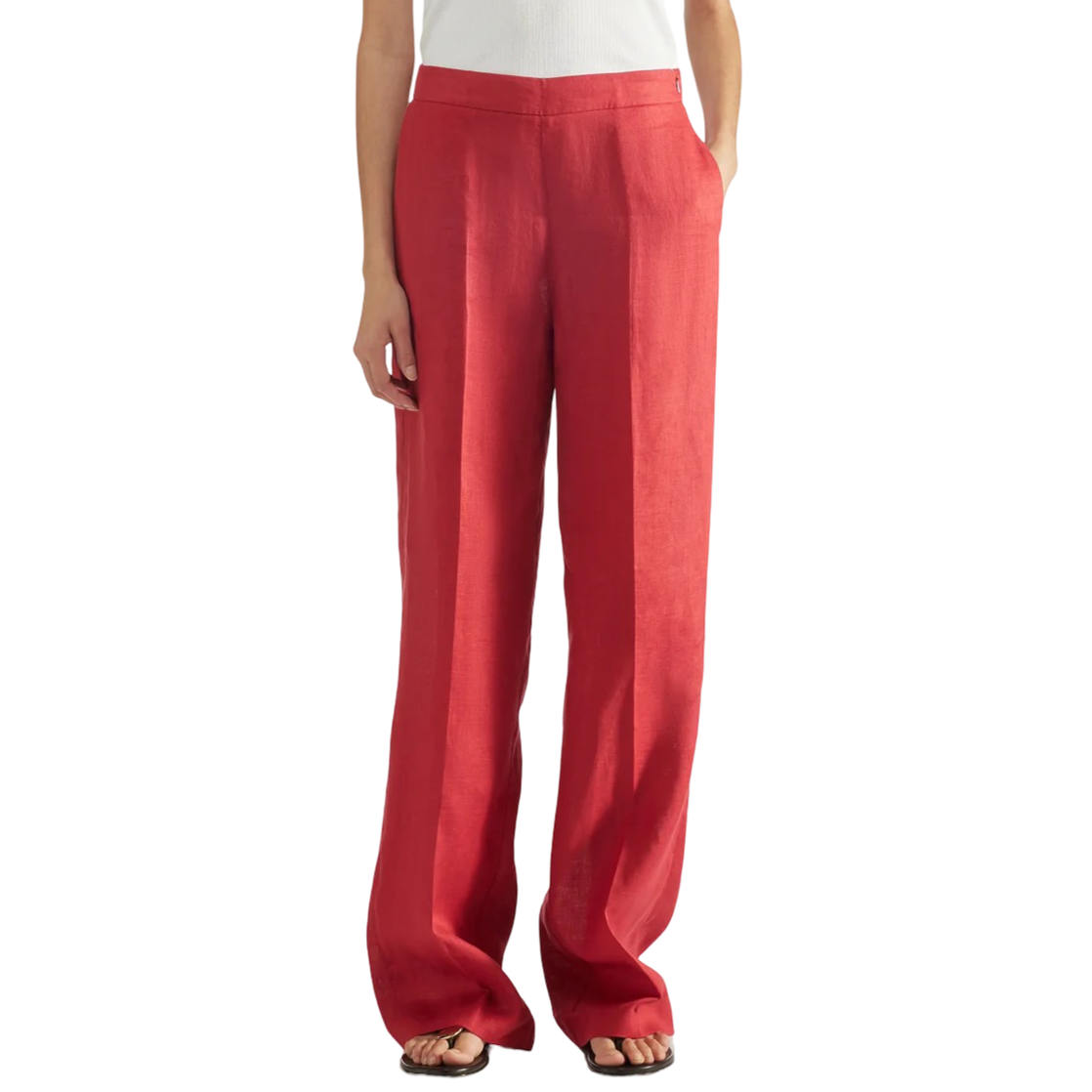 Liviana Conti Pantalone In Lino Cesira